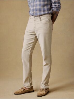 Faherty Men's Stretch Terry 5-Pocket Pant - Stone